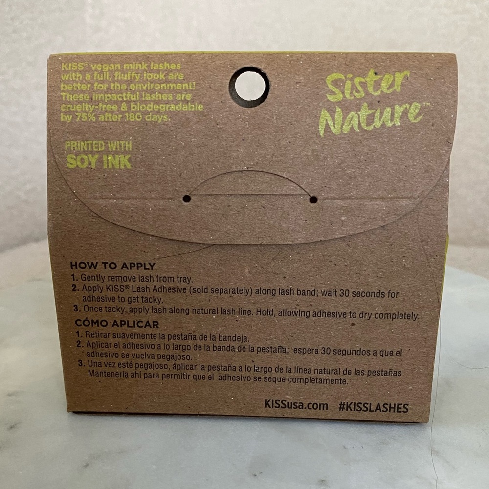 NEW Kiss Sister Nature Vegan Eyelashes - Storm - Picture 5 of 8